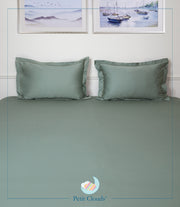 Camellia Collection King Size Bedsheet | Sage