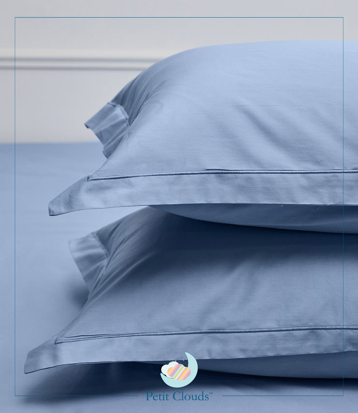 Camellia Collection King Size Bedsheet | Light Blue