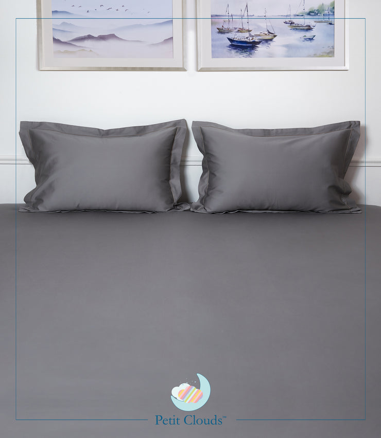 Camellia Collection King Size Bedsheet | Grey