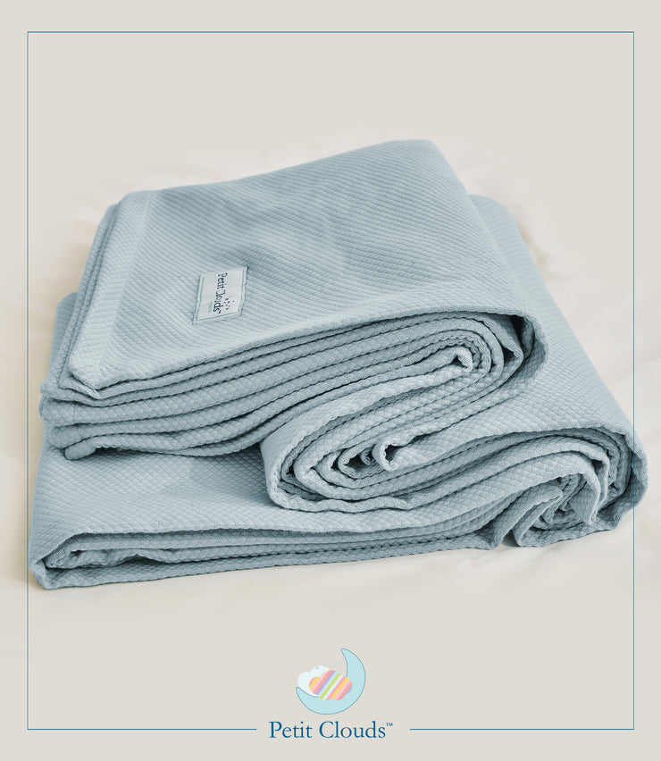 Pearl Collection Double Size Blanket (Aqua)