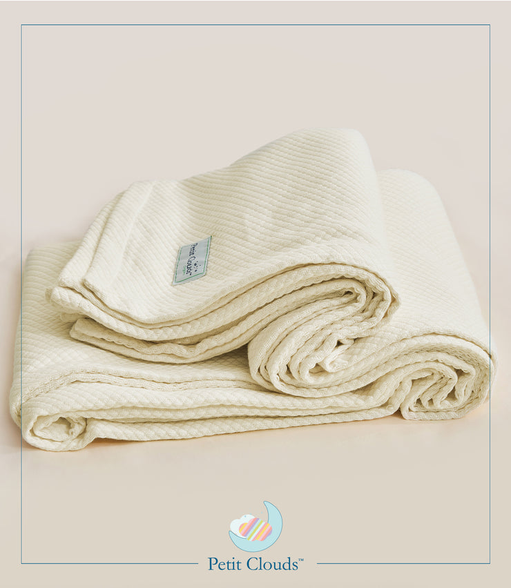 Pearl Collection Double Size Blanket (Cream)