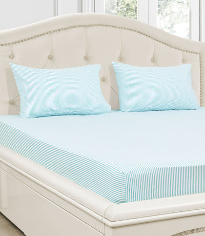 Aqua Stripe Bedsheet