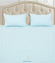 Aqua Stripe Bedsheet