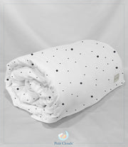 Duvet Cover - Black & White Polka