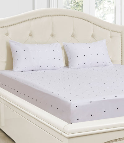 Black & White Polka Dots Bedsheet