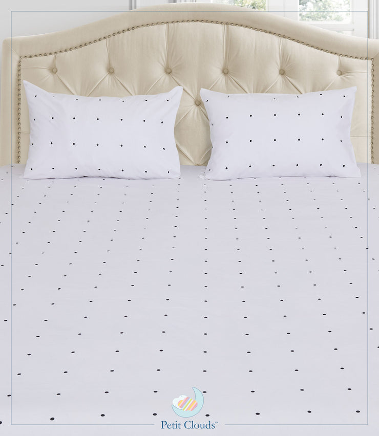 Black & White Polka Dots Bedsheet