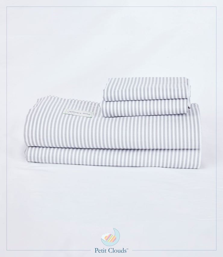 Grey Stripe Bedsheet