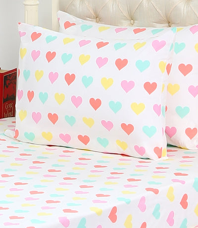 Hearts Of Colour Bedsheet