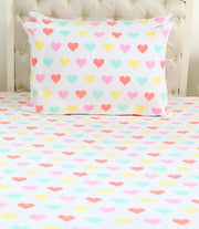 Hearts Of Colour Bedsheet