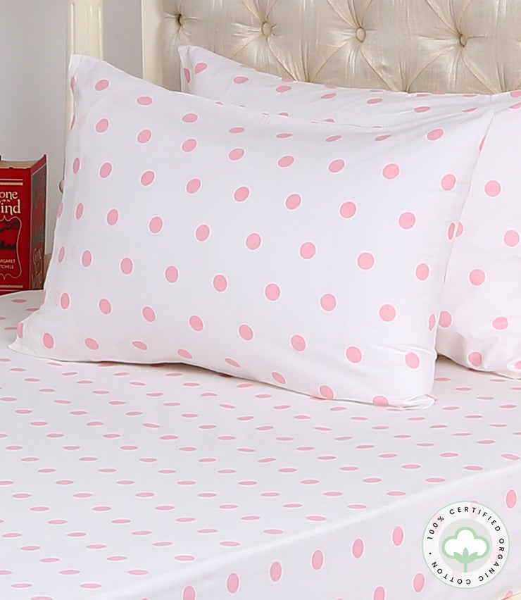 Pink Polka Bedsheet