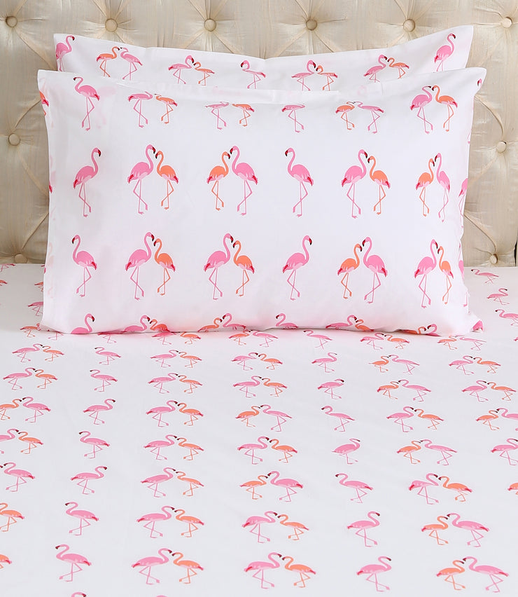 Rose’ Flamingo Bedsheet