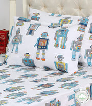 Tin Toy Robot Bedsheet