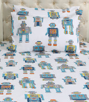 Tin Toy Robot Bedsheet