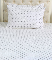 Grey Polka Bedsheet