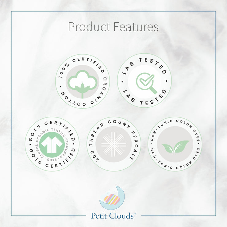 Ella The Unicorn - 100% Pure Organic Cotton Cot Sheet