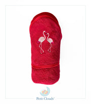 Rose Flamingo Hooded Towel