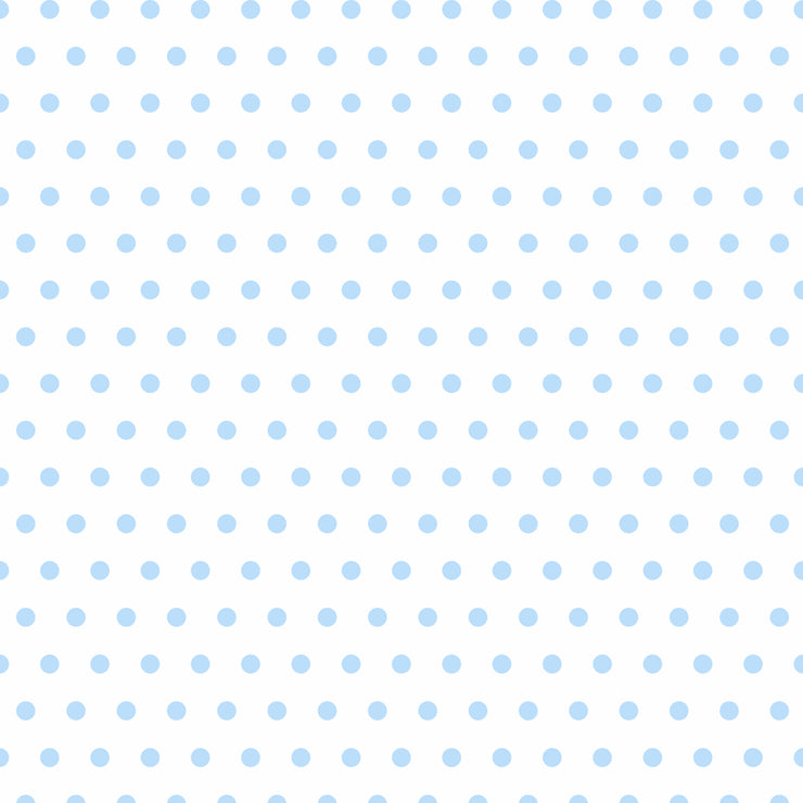 French Blue Polka - 100% Pure Organic Cotton Cot Sheet