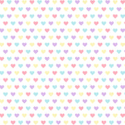 Hearts of Colour - 100% Cotton Percale Cot Sheet