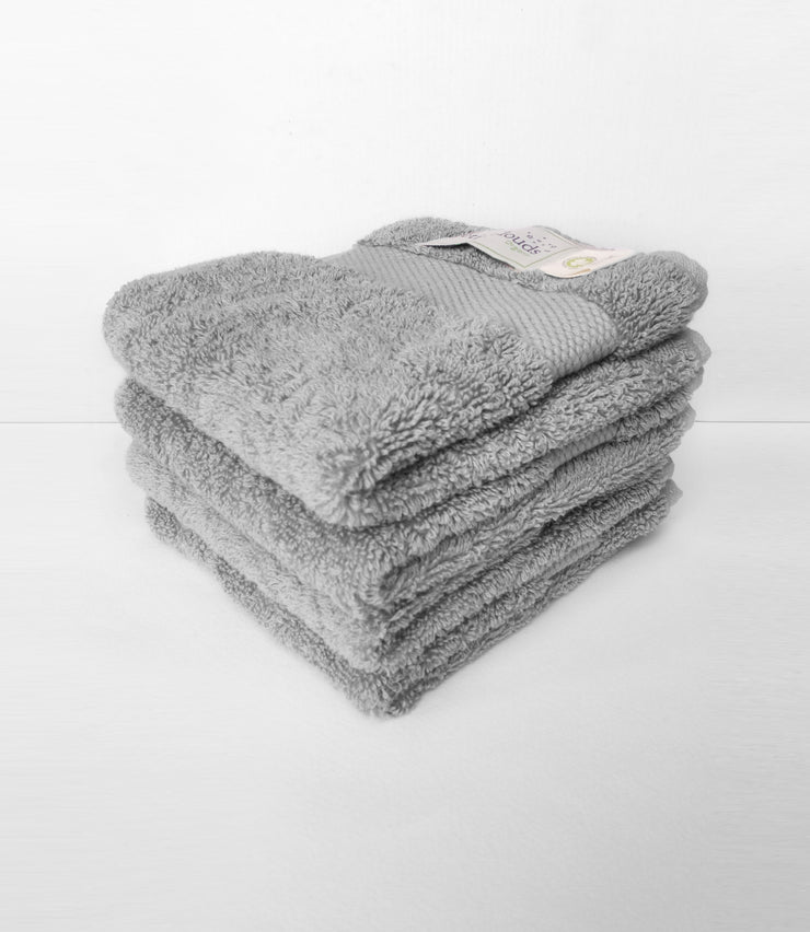 Face Towel - Light Grey (4 pack set)