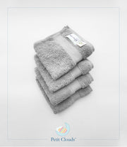 Face Towel - Light Grey (4 pack set)