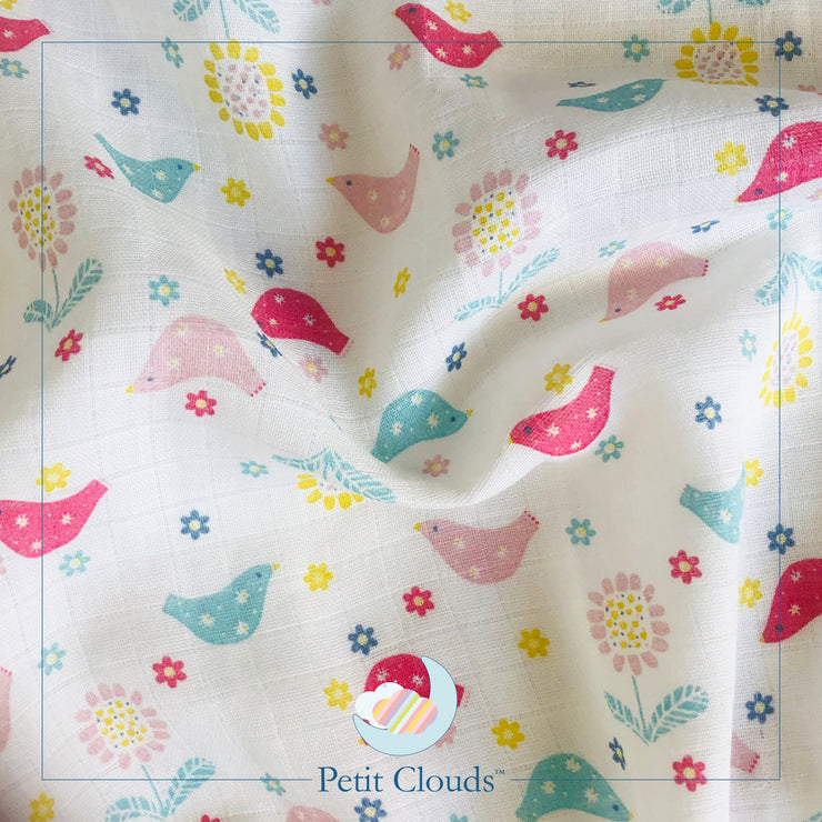 Birds of Wonder Organic Cotton Muslin (Pack of 3)