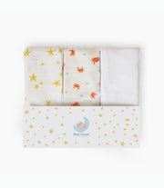 Golden Star Organic Cotton Muslin (Pack of 3)