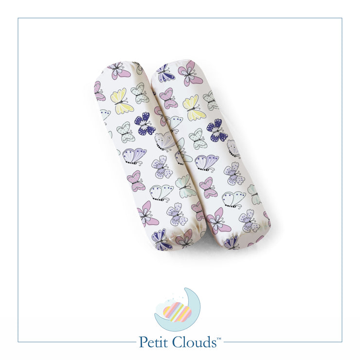 Pappilion Violet Butterfly Pillow & Bolster Set