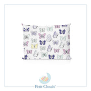 Pappilion Violet Butterfly Pillow & Bolster Set