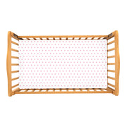 Pink Polka - 100% Pure Organic Cotton Cot Sheet