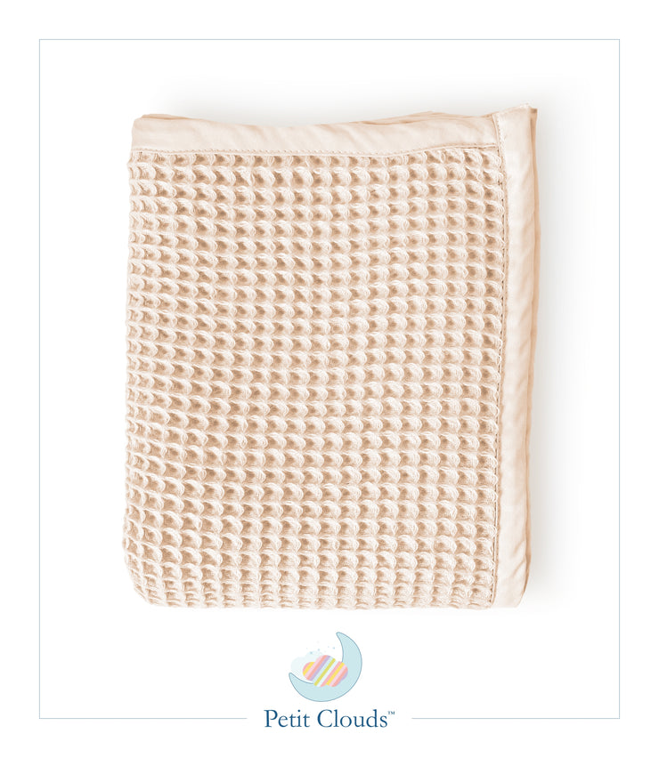 Julien Collection 100% Pure Organic Cotton Waffle Knit Blanket (Pink)