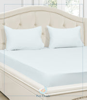 Powder Blue King Size Bedsheet