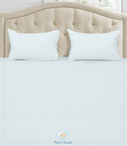 Powder Blue King Size Bedsheet