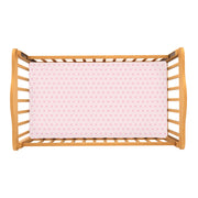 Pretty Pink Polka - 100% Pure Organic Cotton Cot Sheet