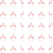 Rose’ Flamingo - 100% Pure Organic Cotton Cot Sheet