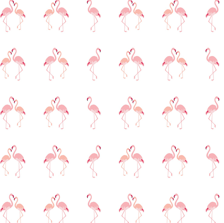 Rose’ Flamingo - 100% Pure Organic Cotton Cot Sheet