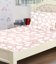 Peach Swan Bedsheet