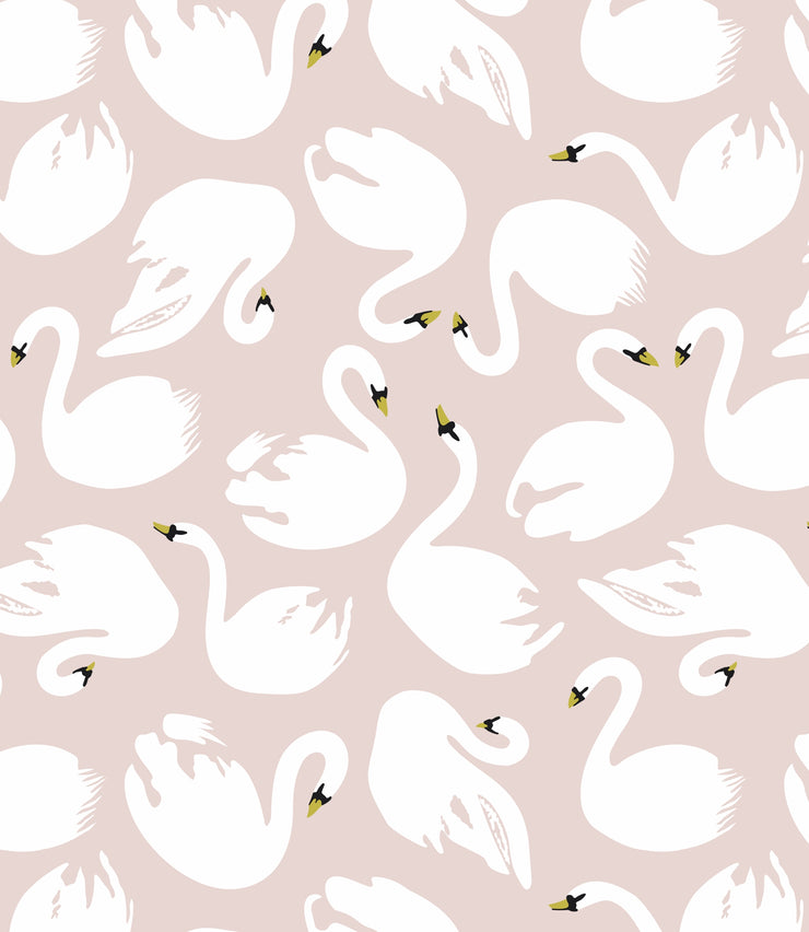 Peach Swan Bedsheet