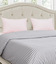 Duvet Cover - Grey Stripe (Double)