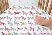 Unicorn Dreams - 100% Cotton Percale Cot Sheet