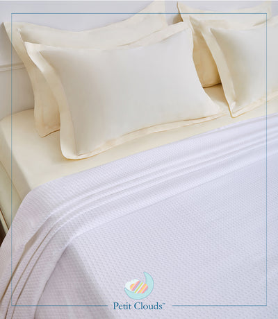 Egyptian Cotton Double Size Blanket (White)