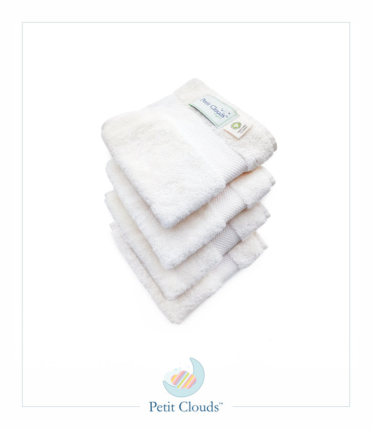 Face Towel - Ivory (4 pack set)